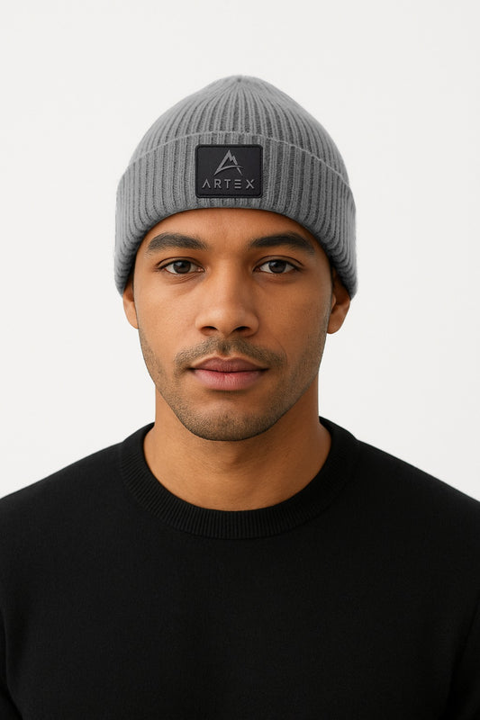 ARTEX LOGO BEANIE - GREY