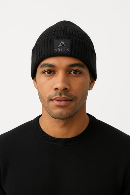 ARTEX LOGO BEANIE - BLACK