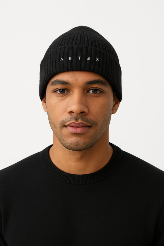 ARTEX LOGO BEANIE - BLACK